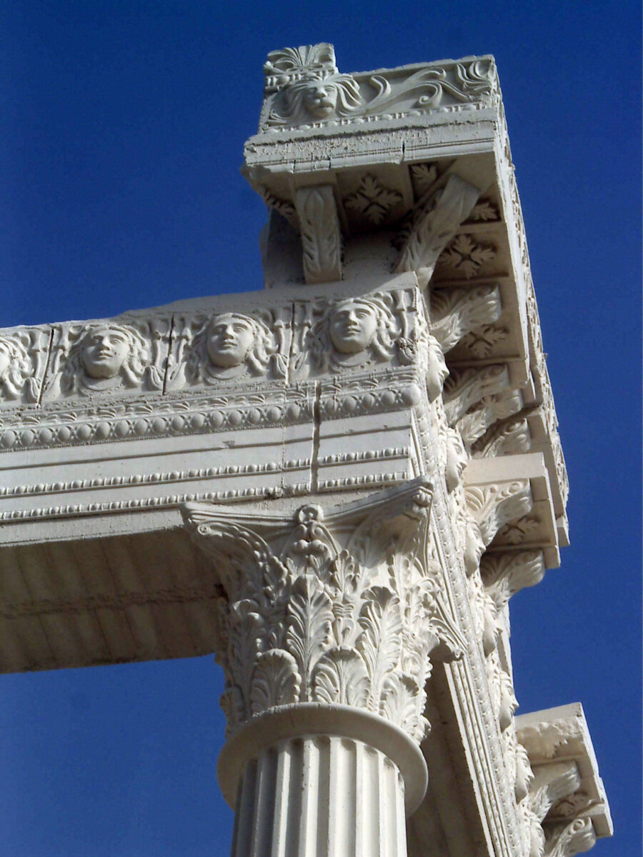 peyzaj, park, uzuncaburç, sütun, korint