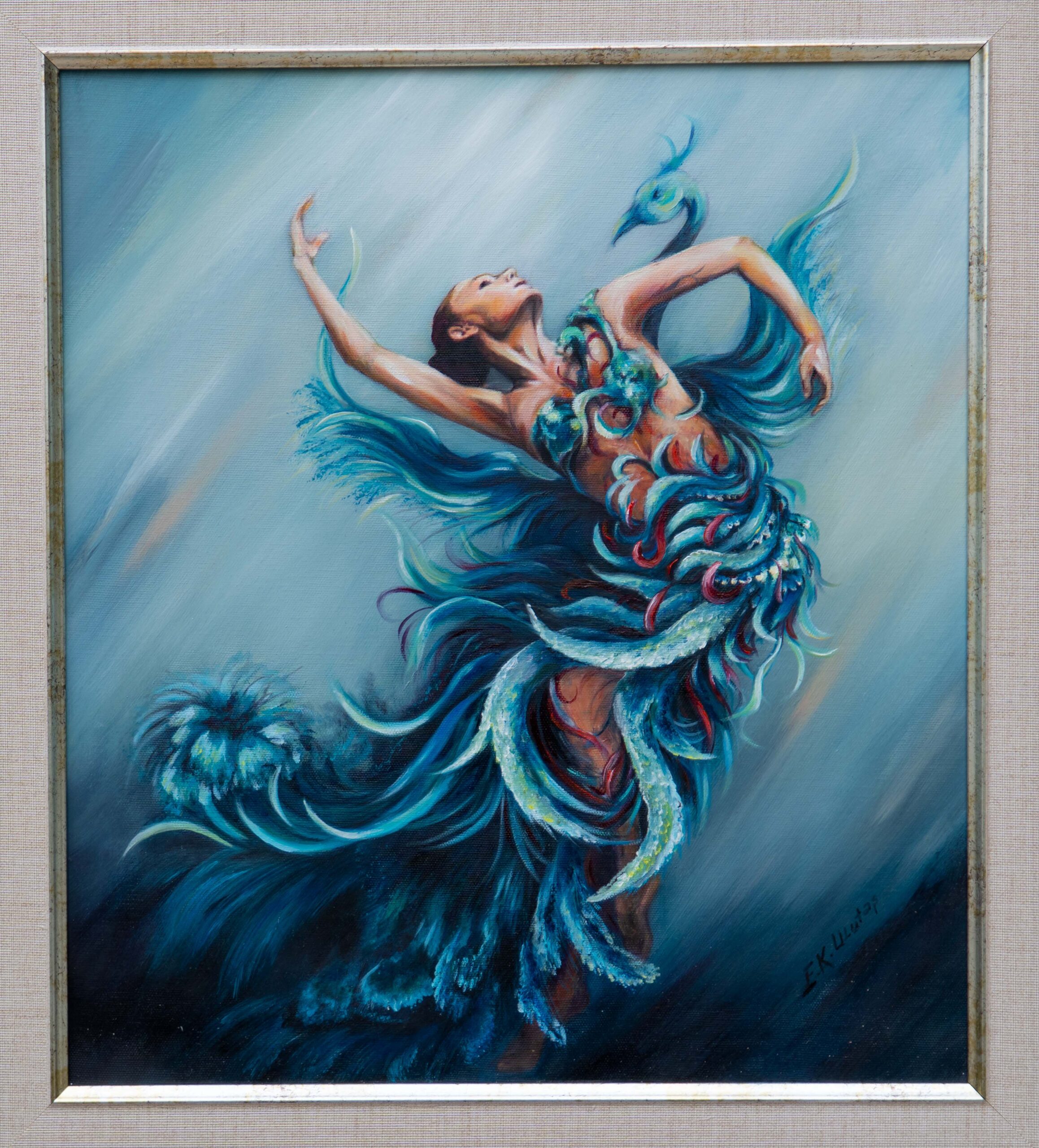 simurg, zümrüdü anka, phoenix, emerald phoenix